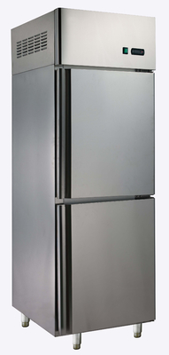 Refrigerador vertical comercial de la eficacia alta, congelador de la puerta del asiático 2 con el consumo bajo