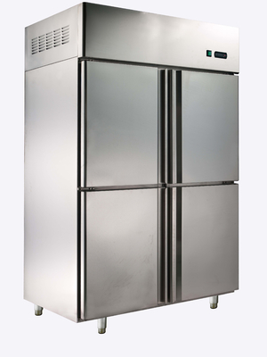 Equipo de refrigeración comercial de las pequeñas puertas del acero inoxidable cuatro 900L para el hotel