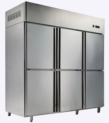 Refrigerador económico de energía vertical del alto grado con seis puertas, ningún Frost