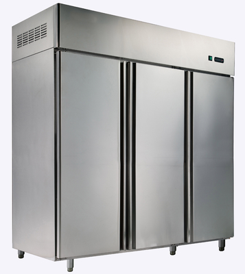 1500L refrigerador de enfriamiento ventilado de tres puertas, unidades de refrigeración comerciales