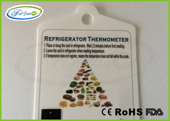 Tira sensible al calor del termómetro del refrigerador del cristal líquido del termómetro del congelador de refrigerador