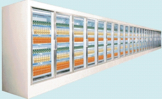 Congelador de cristal apretado de la puerta de los estantes ajustables para el contador de mostrar artículos