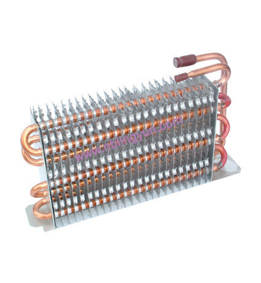 Tubo de cobre universal, condensadores de aluminio del refrigerador de la aleta con la placa de acero inoxidable