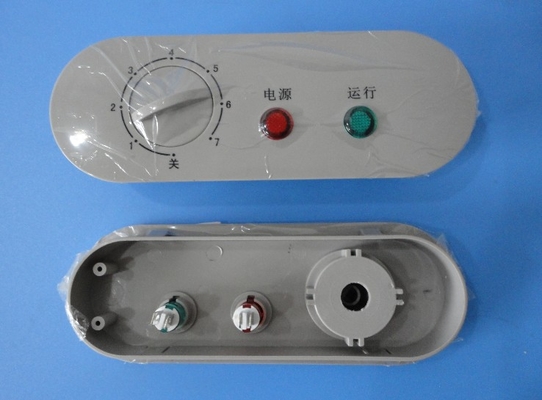 El panel ajustable Heater Thermostat del ABS gris con el indicador rojo y verde