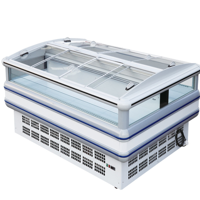 Congelador/refrigerador comerciales de la exhibición de la puerta deslizante del supermercado con el CE/ROHS