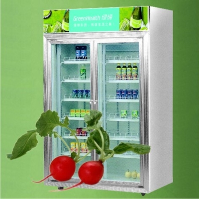 refrigerador de la exhibición de la bebida de 2 puertas para la fábrica del OEM Guanzghou de la panadería