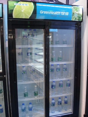 Refresque el motor del refrigerador de la exhibición de Friut en el estilo inferior con el LED o T5 opcional
