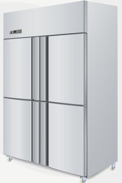 El auto grande alto de la eficacia 870L descongela el refrigerador de la puerta del congelador 4 para la cantina
