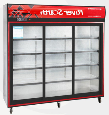 Congelador de refrigerador de cristal comercial de la puerta 220V 50Hz modificado para requisitos particulares