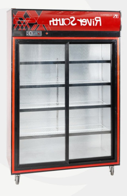 Refrigerador delantero de cristal de la bebida con la puerta deslizante para el restaurante