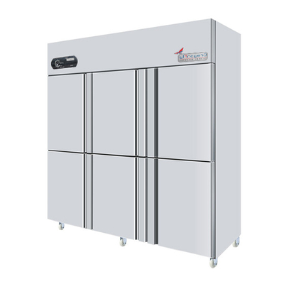 Seis de la puerta del refrigerador congeladores de refrigerador verticales económico de lado a lado