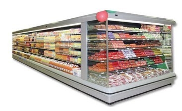 Refrigerador abierto abierto dinámico de Multideck de la fan/del evaporador para el supermercado/el lugar comercial