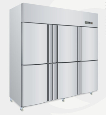 congelador de refrigerador comercial inoxidable 220V para el gobierno/la escuela