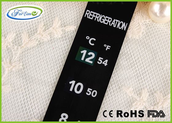 El LCD colorea la tarjeta del termómetro del refrigerador del PVC del cambio para el regalo 0 ~ de la promoción alta exactitud 12℃