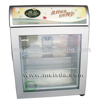 mini refrigerador del helado 55L, congelador de la exhibición del helado