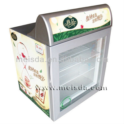 mini refrigerador del helado 55L, congelador de la exhibición del helado