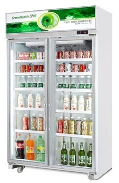 La vitrina botella con 5 puertas Refrigerador para soft-drick