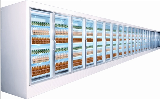 El refrigerador de cristal R404a de la puerta, congelador de la puerta de 3 vidrios automático descongela