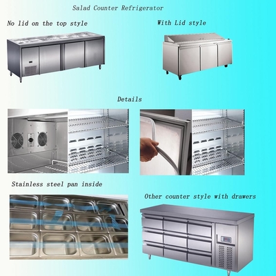 Escaparate de la refrigeración para la cocina y barra con el compresor de Aspera