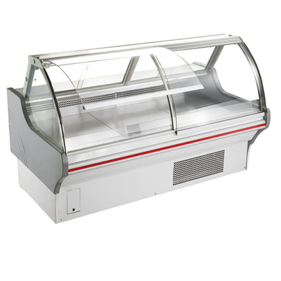 La tienda de delicatessen de elevación de las puertas exhibe el escaparate R22/R404a del refrigerador con el enfriamiento dinámico