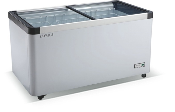 Congelador de refrigerador comercial del pecho de cristal superior de la puerta para la comida congelada WD-330