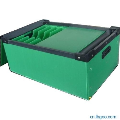 cajas de almacenamiento plegables Correx de la caja 6m m verde de 4m m 5m m con las tapas