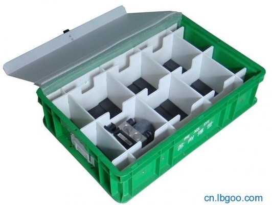 cajas de almacenamiento plegables Correx de la caja 6m m verde de 4m m 5m m con las tapas