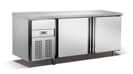 Refrigerador comercial de la mesa de trabajo con 2 puertas/la fábrica del OEM del congelador