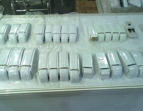 Acero y bisagras de puerta ABS controles de congelador con blanco o gris cubren 80 L 150 L 200 L 250 L