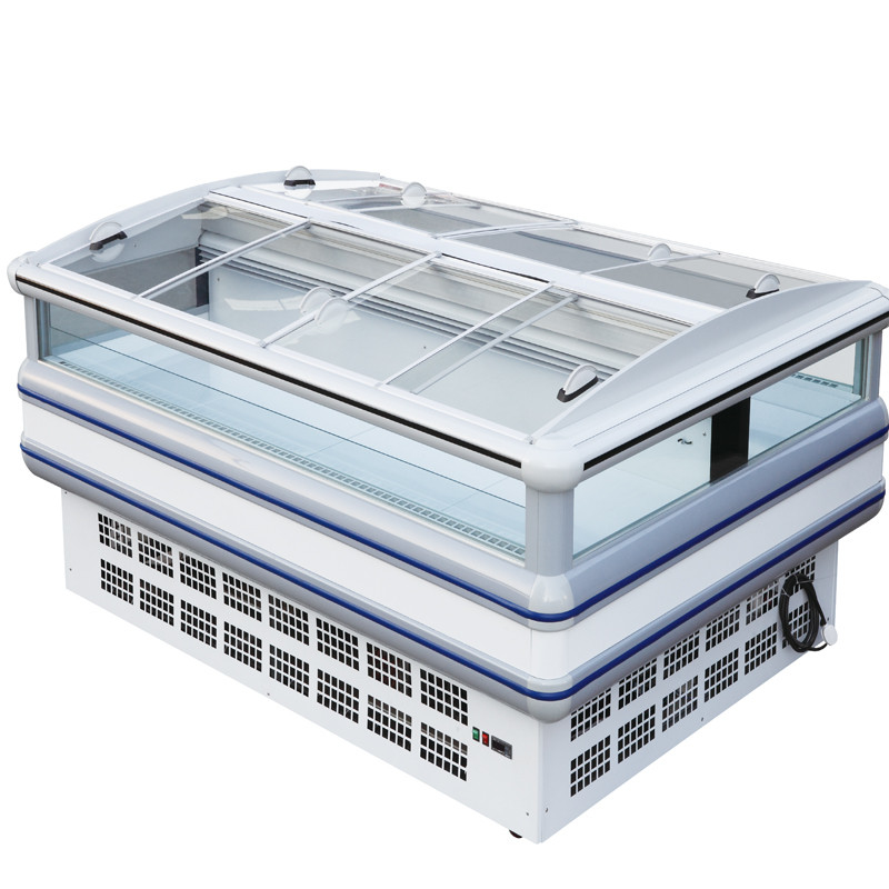 Congelador/refrigerador comerciales de la exhibición de la puerta deslizante del supermercado con el CE/ROHS