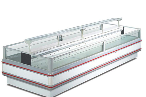 Congelador comercial de la exhibición de la energía 1200L del ahorro, congelador -18°C 1200W de la isla del supermercado