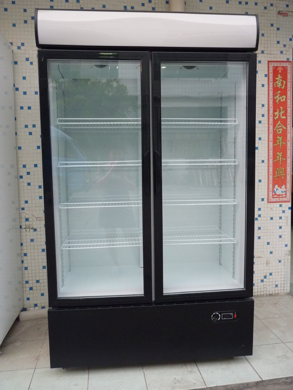 Refresque el motor del refrigerador de la exhibición de Friut en el estilo inferior con el LED o T5 opcional