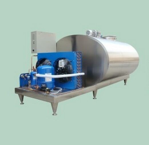Los 304 tanques de acero inoxidables horizontales refrigerados para el refrigerador fresco del enfriamiento de la leche y del aislamiento del almacenamiento