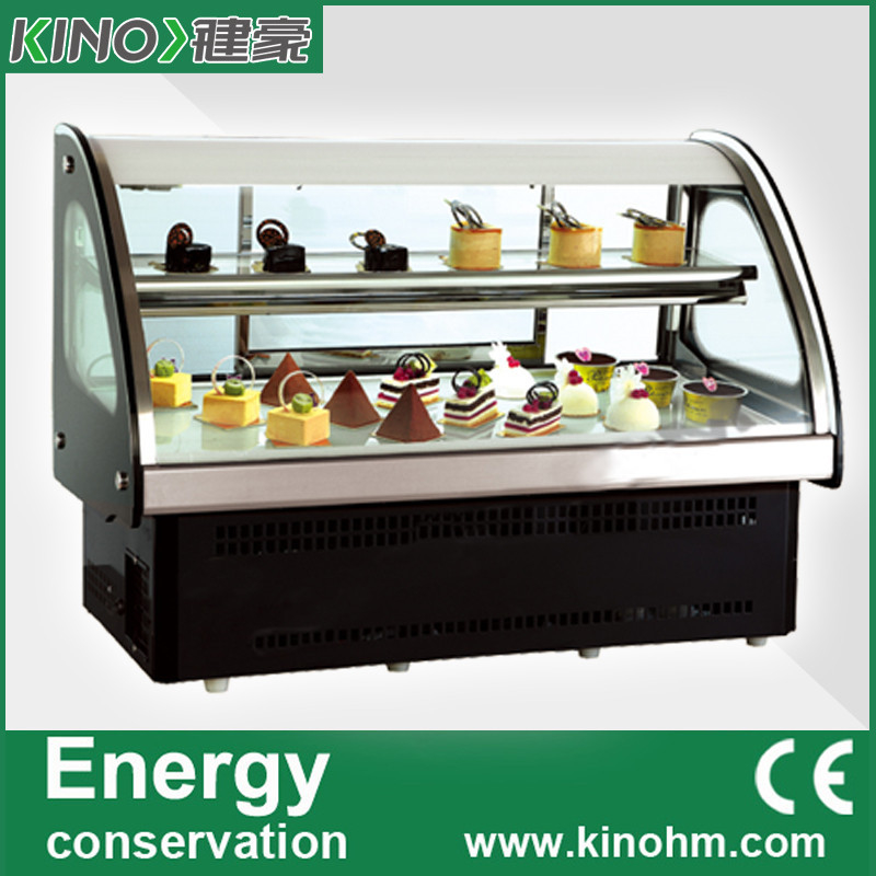 Fábrica de China, escaparate de la torta de la encimera, refrigerador de la exhibición de los pasteles, refrigerador del supermercado